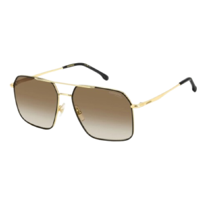 CARRERA 333/S COL. 2M2 86 BLACK GOLD LARGE SQUARE SUNGLASSES
