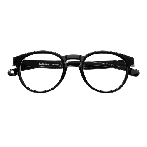 CARRERA CARDUC 019 COL. 807 BLACK ROUND SPECTACLE FRAME - Image 3