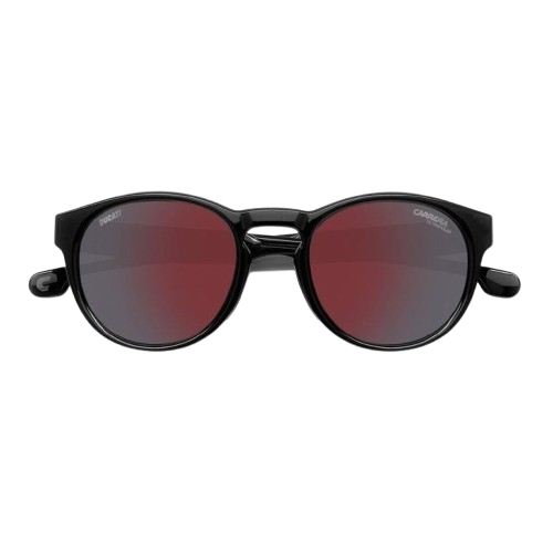 CARRERA CARDUC O12/S COL. 807H4 BLACK ROUND SUNGLASSES - Image 2
