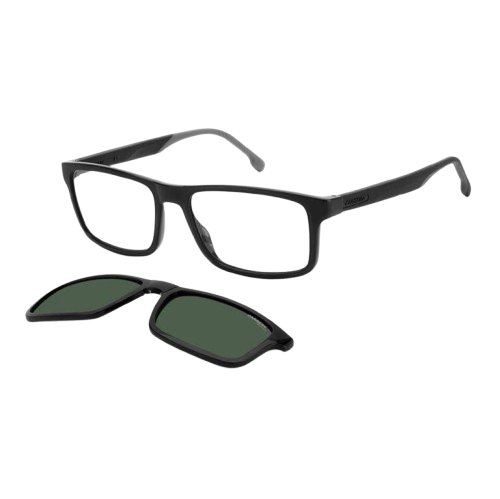 CARRERA CA PRW 8/CS/IN COL. 807 BLACK RECTANGULAR CLIP ON SPECTACLE FRAME - Image 3